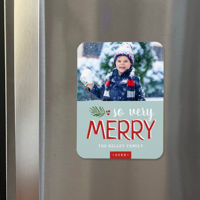Magnet Flexible So Very Merry Holiday Photo (Créateur téléchargé)