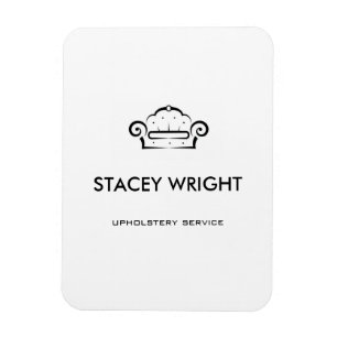 Magnet Flexible Sofa noir silhouette tissu blanc