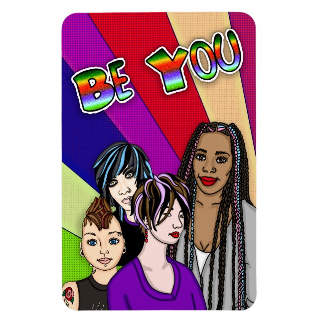 Magnet Flexible Sois toi | Divers | Pop Art (Vertical)