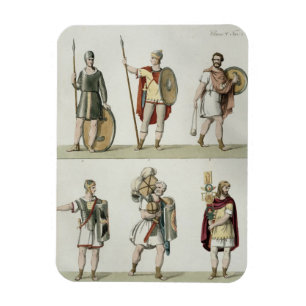 Magnet Flexible Soldats romains, détail de la plaque 2, classe 5 d