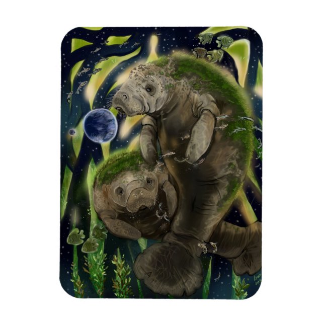 Magnet Flexible Solde fragile Manatee (Vertical)