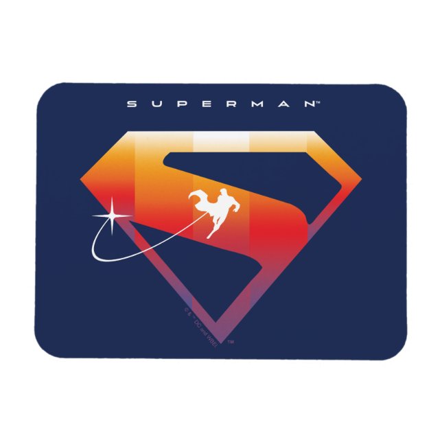 Magnet Flexible Soleil Tourner Superman Shield (Horizontal)