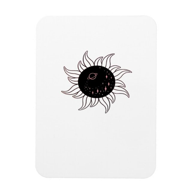 Magnet Flexible Soleil Whimsigoth Montagnes De L'Espace Et Coucher (Vertical)