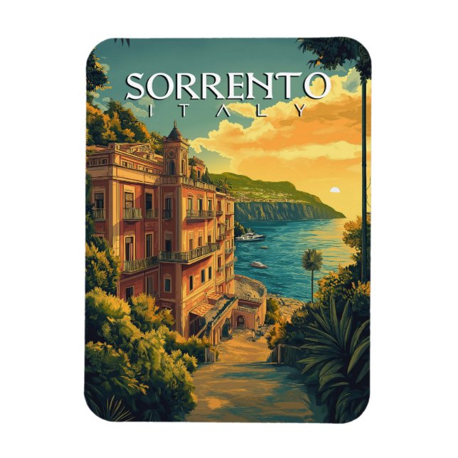 Magnet Flexible Sorrente Italie - Véritable paysage urbain (Vertical)