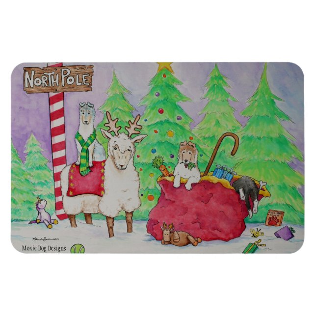 Magnet Flexible Souhaitez À Ewe Un Joyeux Noël (Horizontal)