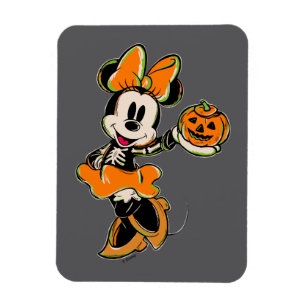 Magnet Flexible Souris Minnie vintage Skeleton Costume
