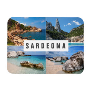 Magnet Flexible Souvenir de collage de quatre de photo plages de