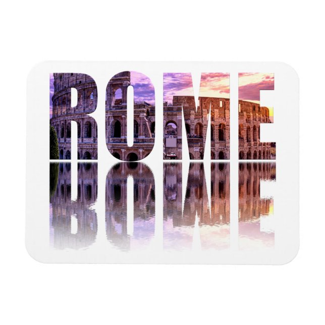 Magnet Flexible souvenir texte Rome (Horizontal)