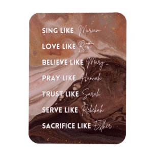 Magnet Flexible Soyez comme les femmes de la Bible