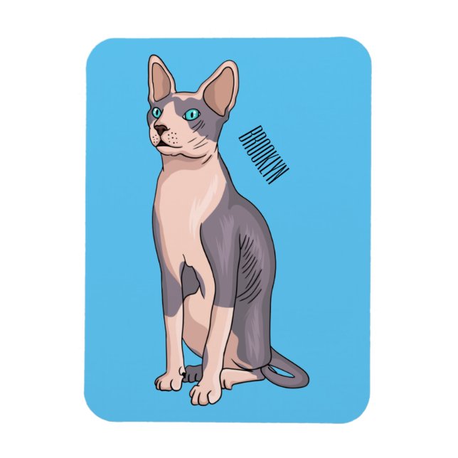 Magnet Flexible Sphynx cat (Vertical)