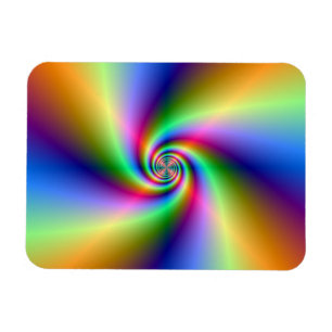 Magnet Flexible Spirale psychédélique à quatre vents