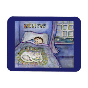 Magnet Flexible Spirit Kitty Chat Animal de compagnie Grief Art Ma