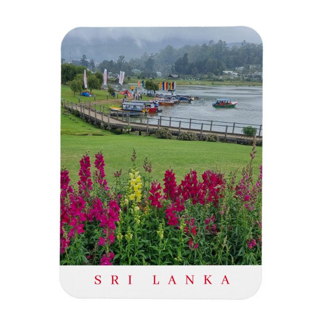 Magnet Flexible Sri Lanka Lake Gregory vue aimant frigo (Vertical)