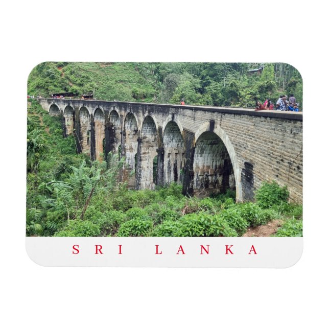 Magnet Flexible Sri Lanka Neuf Arches Bridge aimant frigo (Horizontal)