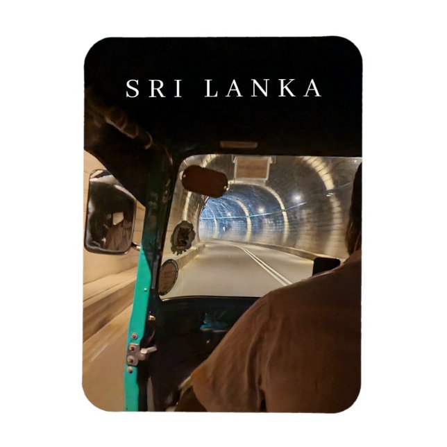 Magnet Flexible Sri Lanka tuk tuk passager vue frigo aimant (Vertical)