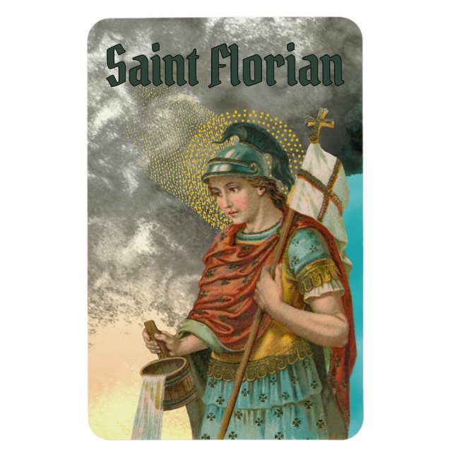 Magnet Flexible St. Florian avec seau (Fumée; M 019) (Vertical)