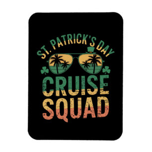 Magnet Flexible St Patrick's Day Cruise Squad Amusant Famille Matc