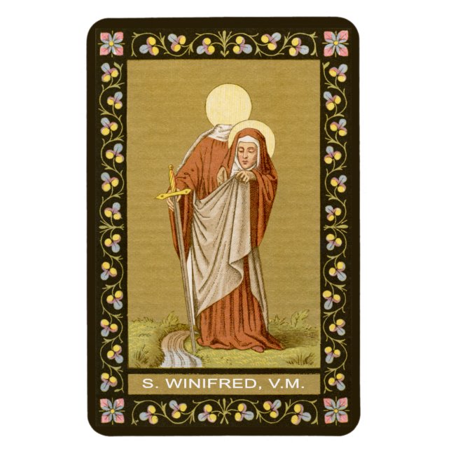 Magnet Flexible St. Winifred du Pays de Galles (P 002) (Vertical)