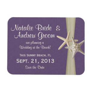 Magnet Flexible Starfish Purple Enregistrer la date