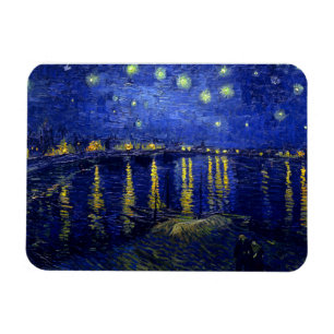 Magnet Flexible Starry Night Rhone par Van Gogh