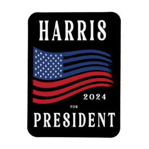Magnet Flexible Stars and Stripes Kamala Harris pour Président 202