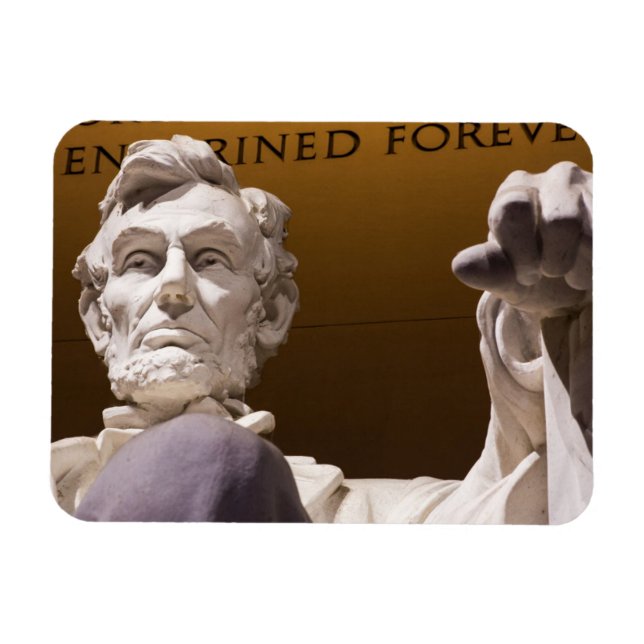 Magnet Flexible Statue d'Abraham Lincoln, Mémorial de Lincoln (Horizontal)