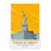 Statue de la Liberté Monument National Vintage