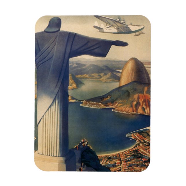 Magnet Flexible Statue du Christ Rédempteur, Rio De Janeiro, Brési (Vertical)