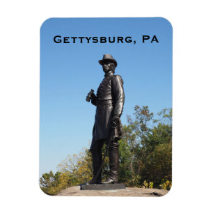 Magnet Flexible Statue du général Warren à Gettysburg PA