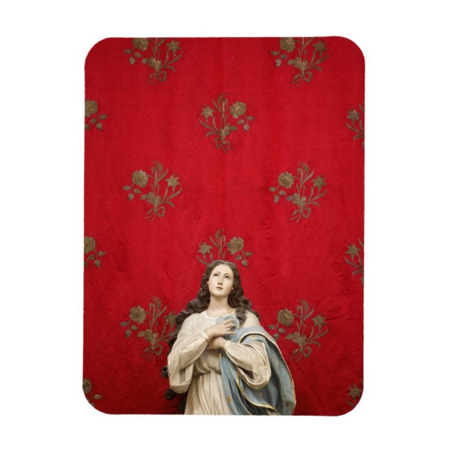 Magnet Flexible Statue d'une vierge dans une église de Spaccanapol (Vertical)