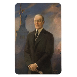Magnet Flexible Statue of Liberty & President Woodrow Wilson