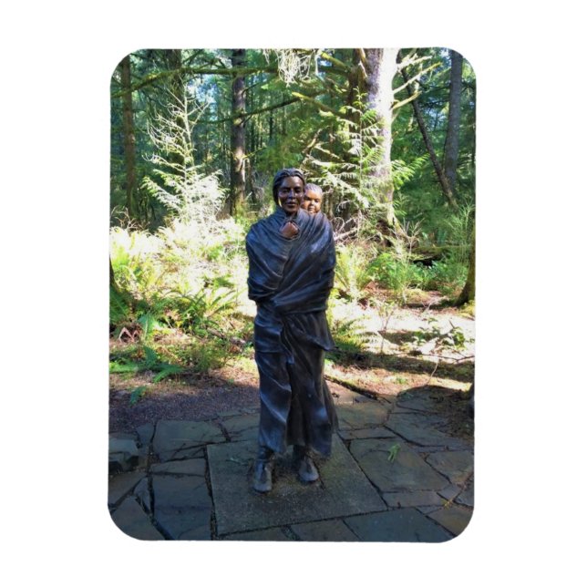 Magnet Flexible Statue Sacagawea, Fort Clatsop, Astoria, Oregon (Vertical)