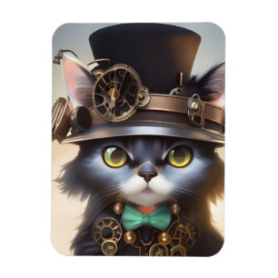 Magnet Flexible Steampunk Kitten