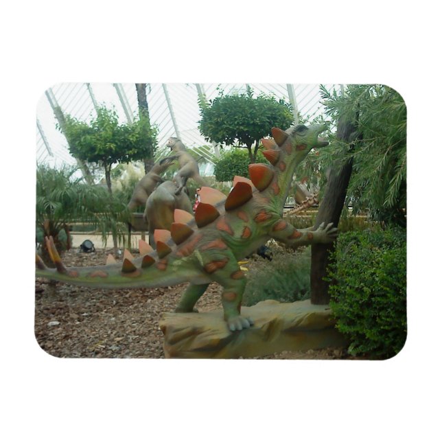 Magnet Flexible Stegosaurus Dinosaur aimant flexible (Horizontal)