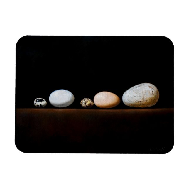 Magnet Flexible Still Life with Eggs – Realistic Painting Art (Horizontal)