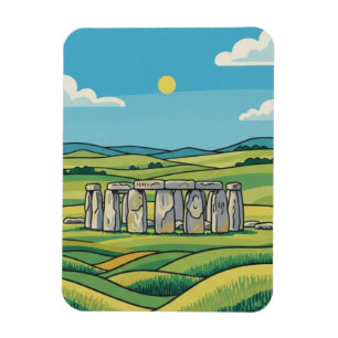 Magnet Flexible Stonehenge Angleterre Royaume-Uni Voyage