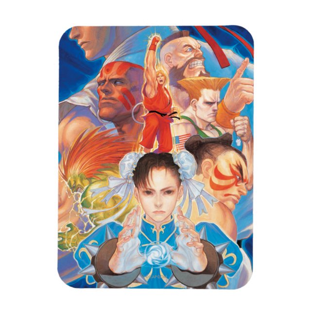 Magnet Flexible Street Fighter 2 Groupe Chun-Li (Vertical)