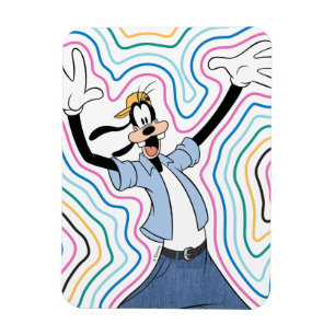 Magnet Flexible Style de rue graphique rétro rayonnant et goofy