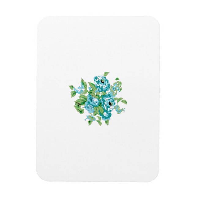 Magnet Flexible Style Décoratif, Crème Menthe, Bleu Fontaine, Turq (Vertical)