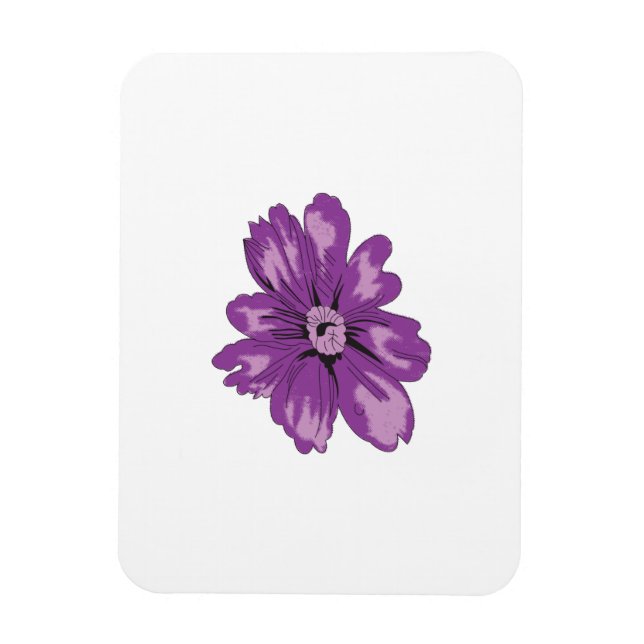Magnet Flexible Style Fille, Aubergine Légère, Cèdre Blanchi (Vertical)