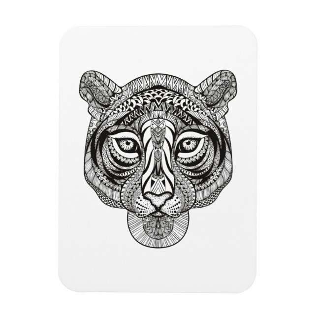 Magnet Flexible Style Tiger (Vertical)