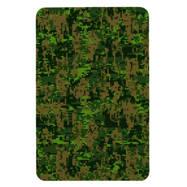 Magnet Flexible Style Woodland Camouflage numérique Décor Accent (Vertical)