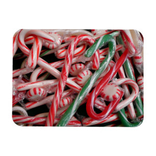 Magnet Flexible Sucres de canne et menthe de Noël