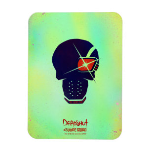 Magnet Flexible Suicide Squad   Deadshot Head Icon