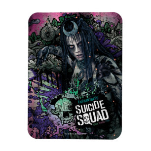 Magnet Flexible Suicide Squad   Enchantress Character Graffiti