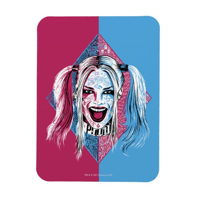 Magnet Flexible Suicide Squad | Harley Laugh (Vertical)