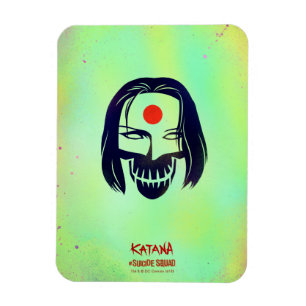 Magnet Flexible Suicide Squad   Katana Head Icon