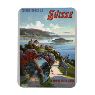 Magnet Flexible Suisse Vintage Suisse Tourisme