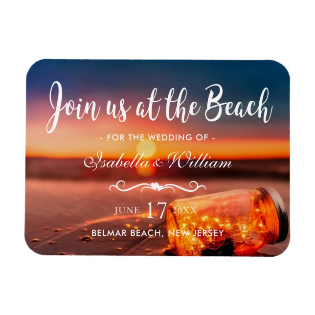 Magnet Flexible Sunset Beach Mason (Horizontal)