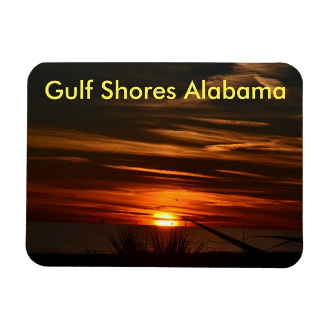 Magnet Flexible Sunset de la côte du Golfe (Horizontal)